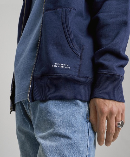 Saturdays NYC（サタデーズ ニューヨークシティ ）の「JP Zip Hooded Sweatshirt（パーカー・メンズ・ブラック/グレー/ネイビー/オレンジ・X-LARGE/X-SMALL/S/M/L）」の15枚目の写真