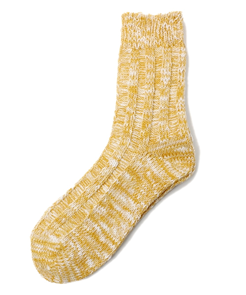 coen（コーエン）の「スラブミックスレギュラーソックス（ソックス/靴下・メンズ・ダークグレー/ライトピンク/イエロー/ライム・フリー）」の3枚目の写真