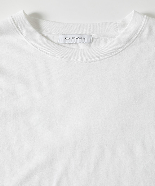 AZUL by moussy(アズールバイマウジー)の「CHECKER LONG SLEEVE T-SHIRT / チェッカーロングスリーブTシャツ(Tシャツ/カットソー・メンズ・ホワイト/ブラック・SMALL/MEDIUM/LARGE)」の9枚目の写真