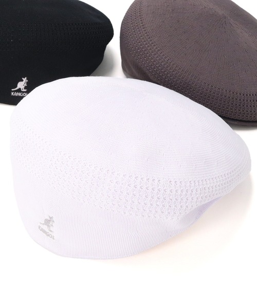 KANGOL（カンゴール）の「カンゴール ハンチング トロピック ベントエア ベレー帽 KANGOL HUNTING TROPIC 504 VENTAIR（ハンチング/ベレー帽・レディース・ブラック/グレー/ベージュ/ナチュラル/ネイビー/ブラウン/アーミー/チャコール/レッド/タン/ライトブルー/ブラック×ゴールド/ホワイト/ロイヤルブルー/ブラック系その他/グレー系その他・MEDIUM/X-LARGE/LARGE/XX-LARGE/SMALL）」の2枚目の写真