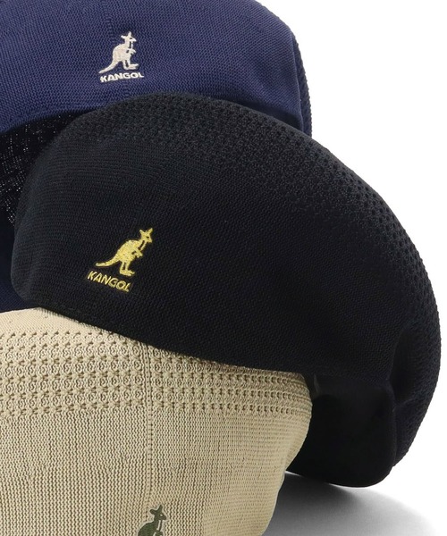 KANGOL（カンゴール）の「カンゴール ハンチング トロピック ベントエア ベレー帽 KANGOL HUNTING TROPIC 504 VENTAIR（ハンチング/ベレー帽・レディース・ブラック/グレー/ベージュ/ナチュラル/ネイビー/ブラウン/アーミー/チャコール/レッド/タン/ライトブルー/ブラック×ゴールド/ホワイト/ロイヤルブルー/ブラック系その他/グレー系その他・MEDIUM/X-LARGE/LARGE/XX-LARGE/SMALL）」の4枚目の写真