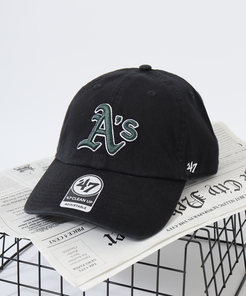 '47（フォーティーセブン）の「MLB公認 ’47BRAND CLEAN UP CAP クリーナップ BBキャップ（キャップ・メンズ・ブラック/レッド/ブルー系その他/ロイヤルブルー/ブルー系その他2/ブルー系その他3/カーキ/グレー系その他/グレー/ブラック系その他/ネイビー/ダークグリーン/ブラック系その他2・FREE）」の4枚目の写真