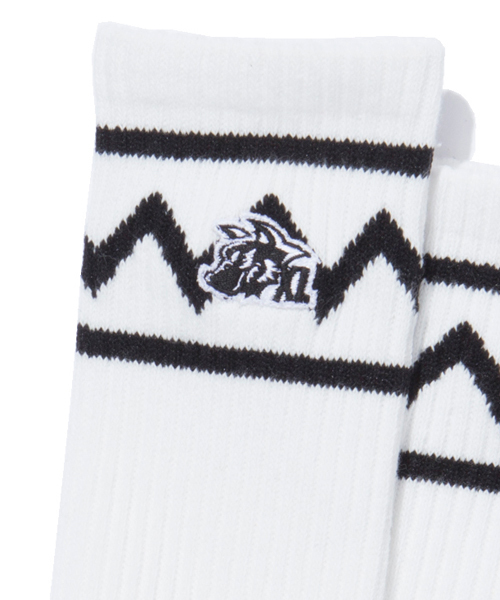XLARGE（エクストララージ）の「X-WOLF SOX（ソックス/靴下・メンズ・ホワイト・ONE SIZE）」の2枚目の写真