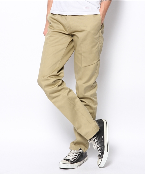 Dickies（ディッキーズ）の「WD1871　TCツイルエクストラスリムワークパンツ（チノパンツ・メンズ・ホワイト/ダークネイビー/ブラック/ヘザ－グレー/ベージュ/カーキ/マルーン/オレンジ系その他/モスグリーン/ブラウン/カーキオリーブ/スカイブルー/グリーン/ライトブラウン/ネイビー・36inch/28inch/34inch/32inch/30inch/29inch/33inch/31inch）」の7枚目の写真