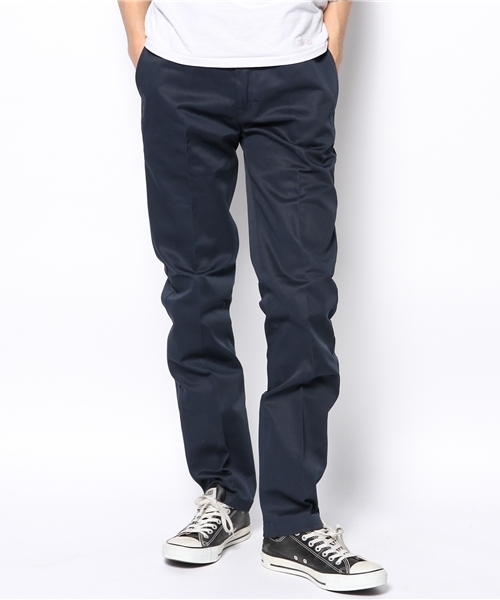 Dickies（ディッキーズ）の「WD1871　TCツイルエクストラスリムワークパンツ（チノパンツ・メンズ・ホワイト/ダークネイビー/ブラック/ヘザ－グレー/ベージュ/カーキ/マルーン/オレンジ系その他/モスグリーン/ブラウン/カーキオリーブ/スカイブルー/グリーン/ライトブラウン/ネイビー・36inch/28inch/34inch/32inch/30inch/29inch/33inch/31inch）」の13枚目の写真