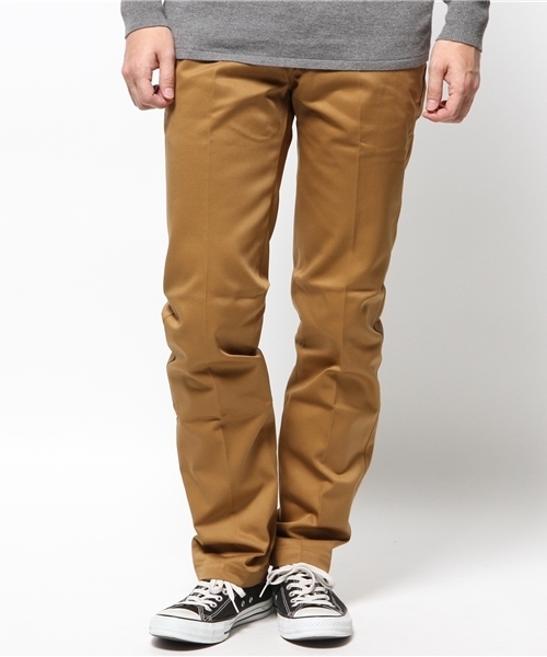 Dickies（ディッキーズ）の「WD1871　TCツイルエクストラスリムワークパンツ（チノパンツ・メンズ・ホワイト/ダークネイビー/ブラック/ヘザ－グレー/ベージュ/カーキ/マルーン/オレンジ系その他/モスグリーン/ブラウン/カーキオリーブ/スカイブルー/グリーン/ライトブラウン/ネイビー・36inch/28inch/34inch/32inch/30inch/29inch/33inch/31inch）」の6枚目の写真