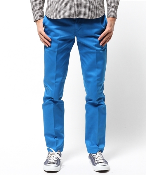 Dickies（ディッキーズ）の「WD1871　TCツイルエクストラスリムワークパンツ（チノパンツ・メンズ・ホワイト/ダークネイビー/ブラック/ヘザ－グレー/ベージュ/カーキ/マルーン/オレンジ系その他/モスグリーン/ブラウン/カーキオリーブ/スカイブルー/グリーン/ライトブラウン/ネイビー・36inch/28inch/34inch/32inch/30inch/29inch/33inch/31inch）」の11枚目の写真