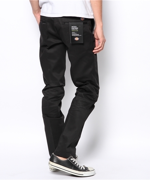 Dickies（ディッキーズ）の「WD1871　TCツイルエクストラスリムワークパンツ（チノパンツ・メンズ・ホワイト/ダークネイビー/ブラック/ヘザ－グレー/ベージュ/カーキ/マルーン/オレンジ系その他/モスグリーン/ブラウン/カーキオリーブ/スカイブルー/グリーン/ライトブラウン/ネイビー・36inch/28inch/34inch/32inch/30inch/29inch/33inch/31inch）」の16枚目の写真