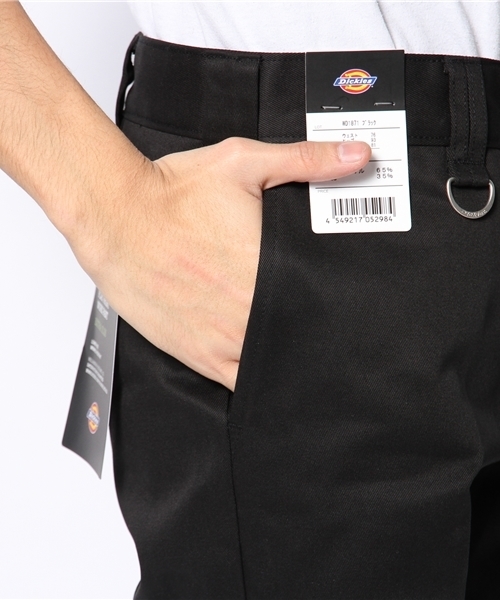 Dickies（ディッキーズ）の「WD1871　TCツイルエクストラスリムワークパンツ（チノパンツ・メンズ・ホワイト/ダークネイビー/ブラック/ヘザ－グレー/ベージュ/カーキ/マルーン/オレンジ系その他/モスグリーン/ブラウン/カーキオリーブ/スカイブルー/グリーン/ライトブラウン/ネイビー・36inch/28inch/34inch/32inch/30inch/29inch/33inch/31inch）」の19枚目の写真