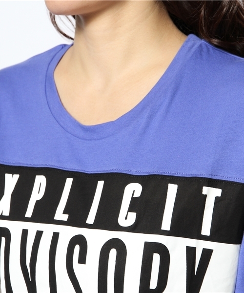 DANCE LB-03（ダンス エルビー・ゼロスリー）の「ADVISORY BOYS Tシャツ（Tシャツ/カットソー・レディース・ホワイト系/パープル系・FREE）」の6枚目の写真