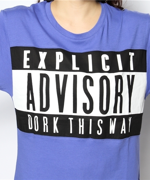 DANCE LB-03（ダンス エルビー・ゼロスリー）の「ADVISORY BOYS Tシャツ（Tシャツ/カットソー・レディース・ホワイト系/パープル系・FREE）」の9枚目の写真