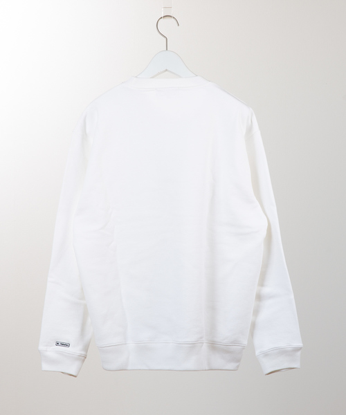 ABAHOUSE（アバハウス）の「【MrYabatan】クルーネック スウェット（スウェット・メンズ・ホワイト/ネイビー・44/46/48）」の4枚目の写真