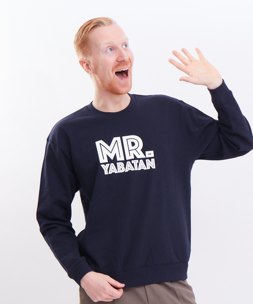 ABAHOUSE（アバハウス）の「【MrYabatan】クルーネック スウェット（スウェット・メンズ・ホワイト/ネイビー・44/46/48）」の10枚目の写真