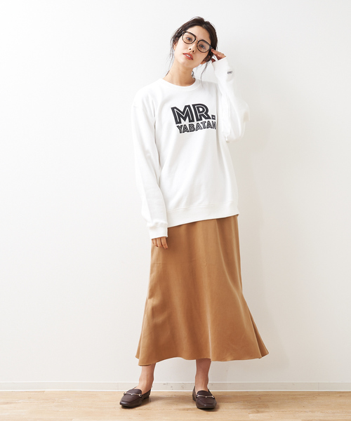 ABAHOUSE（アバハウス）の「【MrYabatan】クルーネック スウェット（スウェット・メンズ・ホワイト/ネイビー・44/46/48）」の14枚目の写真