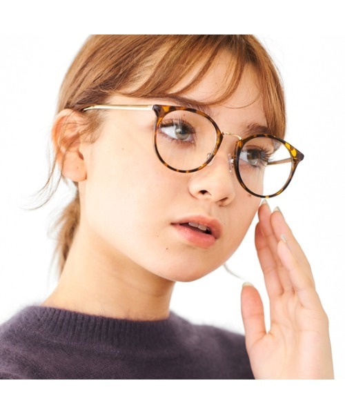 flower（フラワー）の「オータムクラシックグラス（メガネ・レディース・ブラウン/ライトブラウン・FREE）」の5枚目の写真