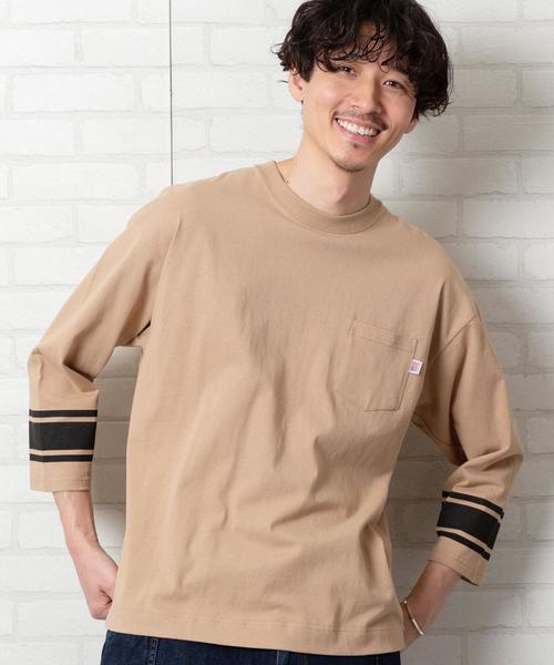 coen(コーエン)の「USAコットンフットボール7分袖ラインTシャツ#(Tシャツ/カットソー・メンズ・ベージュ/ホワイト/ブラック・X-LARGE/SMALL/LARGE/MEDIUM)」の16枚目の写真