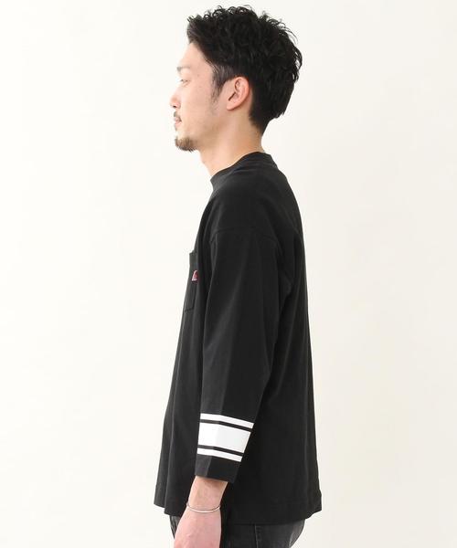 coen(コーエン)の「USAコットンフットボール7分袖ラインTシャツ#(Tシャツ/カットソー・メンズ・ベージュ/ホワイト/ブラック・X-LARGE/SMALL/LARGE/MEDIUM)」の4枚目の写真