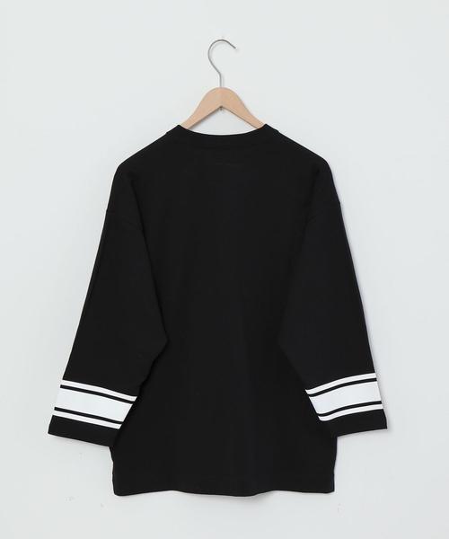 coen(コーエン)の「USAコットンフットボール7分袖ラインTシャツ#(Tシャツ/カットソー・メンズ・ベージュ/ホワイト/ブラック・X-LARGE/SMALL/LARGE/MEDIUM)」の12枚目の写真