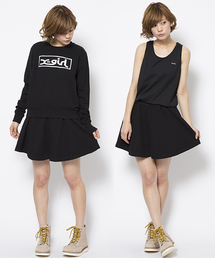 X-girl | SWEAT LAYERED DRESS(ワンピース)
