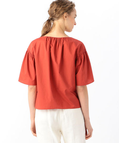 BALLSEY（ボールジィ）の「コットンタイプライター シャーリングブラウス（シャツ/ブラウス・レディース・ホワイト/ライトブルー/ブラック/レッド・36）」の15枚目の写真