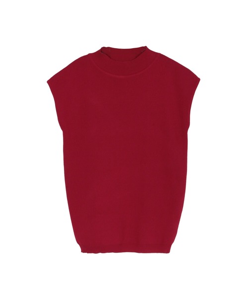 Julia Boutique（ジュリアブティック）の「ハイネックフレンチスリーブニットトップス/510597H（ニット/セーター・レディース・ホワイト/ブラック/ベージュ/レッド/モカ/ネイビー/グレー・ONE）」の15枚目の写真