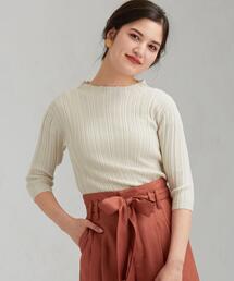 green label relaxing | [手洗い可能] FFC ランダム リブ ハイネック プルオーバー ニット(ニット/セーター)