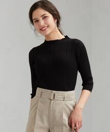 green label relaxing | [手洗い可能] FFC ランダム リブ ハイネック プルオーバー ニット(ニット/セーター)