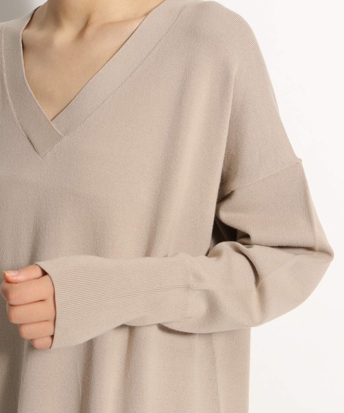 niko and...（ニコアンド）の「スーピママキシニットワンピース（ワンピース・レディース・ブラック/ベージュ/キャメル・MEDIUM/LARGE）」の15枚目の写真