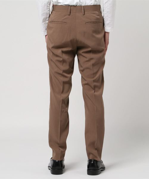 MAISON SPECIAL（メゾンスペシャル）の「ESWOOL/エスウール トロピカルテーパードスラックス 【MAISON SPECIAL/メゾンスペシャル】■セットアップ対応■（スラックス・メンズ・ブラウン/モスグリーン/ダークブラック・44/46/48）」の4枚目の写真