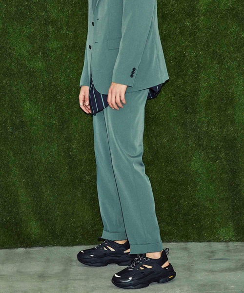 MAISON SPECIAL（メゾンスペシャル）の「ESWOOL/エスウール トロピカルテーパードスラックス 【MAISON SPECIAL/メゾンスペシャル】■セットアップ対応■（スラックス・メンズ・ブラウン/モスグリーン/ダークブラック・44/46/48）」の12枚目の写真