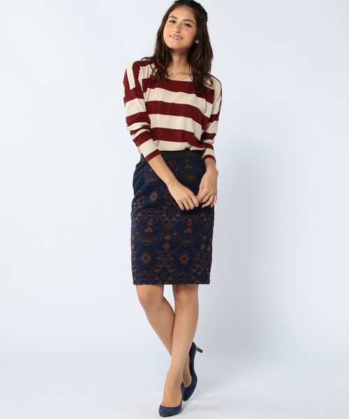 Another Edition（アナザーエディション）の「AE DROP SHLD BOR LSL ◆（Tシャツ/カットソー・レディース・ブラック/ワインレッド/ネイビー・フリー）」の13枚目の写真