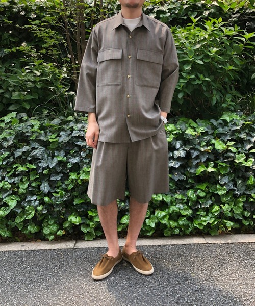 ADAM ET ROPE'(アダムエロペ)の「【NIKKE】キューバビーチ ワイドショーツ(その他パンツ・メンズ・ブラウン系その他/ブラック系その他・M/L/XL)」の22枚目の写真