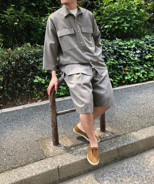 ADAM ET ROPE'(アダムエロペ)の「【NIKKE】キューバビーチ ワイドショーツ(その他パンツ・メンズ・ブラウン系その他/ブラック系その他・M/L/XL)」の20枚目の写真