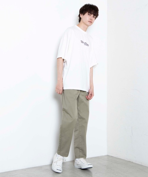 WEGO(ウィゴー)の「WEGO/レトロロゴビッグシルエット半袖Tシャツ(Tシャツ/カットソー・メンズ・ホワイト/ブラック/ホワイト系その他/ブラック系その他・MEDIUM/LARGE)」の6枚目の写真