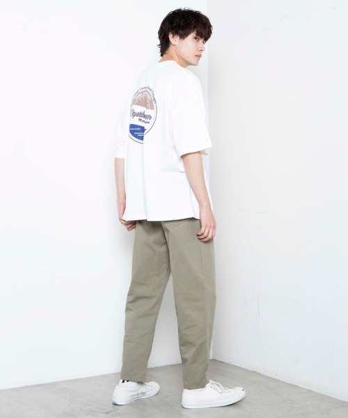 WEGO(ウィゴー)の「WEGO/レトロロゴビッグシルエット半袖Tシャツ(Tシャツ/カットソー・メンズ・ホワイト/ブラック/ホワイト系その他/ブラック系その他・MEDIUM/LARGE)」の7枚目の写真