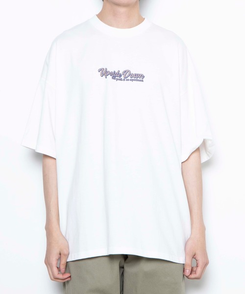 WEGO(ウィゴー)の「WEGO/レトロロゴビッグシルエット半袖Tシャツ(Tシャツ/カットソー・メンズ・ホワイト/ブラック/ホワイト系その他/ブラック系その他・MEDIUM/LARGE)」の8枚目の写真