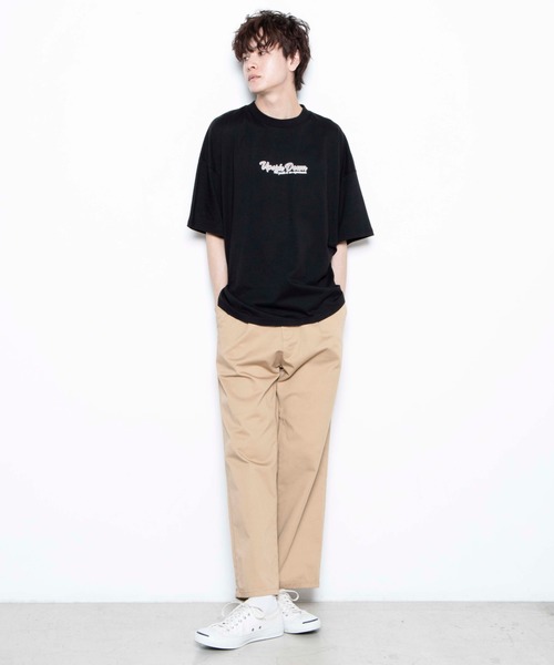 WEGO(ウィゴー)の「WEGO/レトロロゴビッグシルエット半袖Tシャツ(Tシャツ/カットソー・メンズ・ホワイト/ブラック/ホワイト系その他/ブラック系その他・MEDIUM/LARGE)」の11枚目の写真