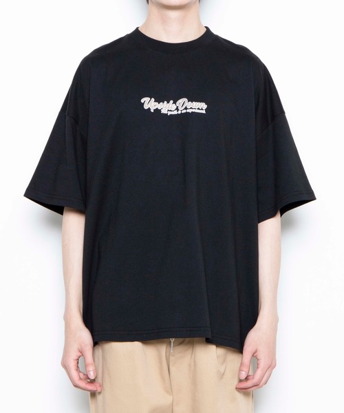 WEGO(ウィゴー)の「WEGO/レトロロゴビッグシルエット半袖Tシャツ(Tシャツ/カットソー・メンズ・ホワイト/ブラック/ホワイト系その他/ブラック系その他・MEDIUM/LARGE)」の13枚目の写真