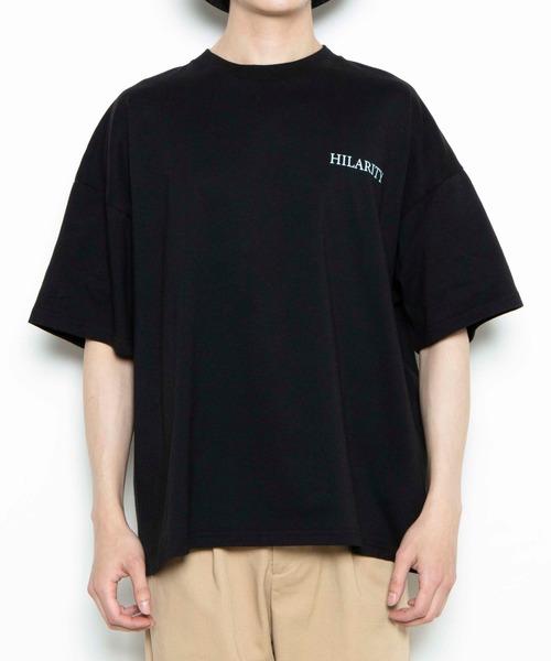 WEGO(ウィゴー)の「WEGO/レトロロゴビッグシルエット半袖Tシャツ(Tシャツ/カットソー・メンズ・ホワイト/ブラック/ホワイト系その他/ブラック系その他・MEDIUM/LARGE)」の18枚目の写真