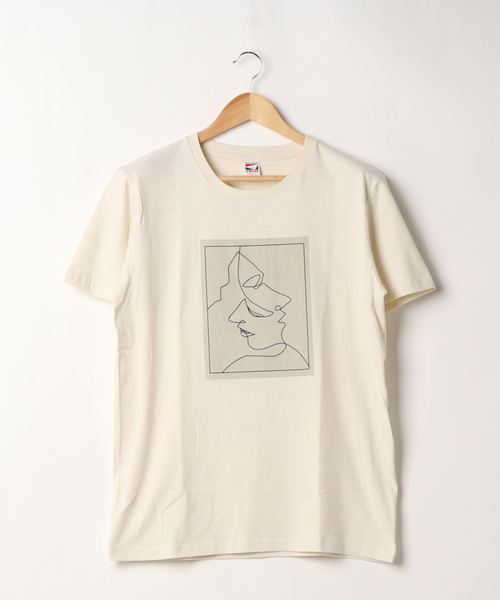 SpRay(スプレイ)の「FACEプリント Tシャツ(Tシャツ/カットソー・レディース・アイボリー/ホワイト/ブラック・LARGE)」の16枚目の写真