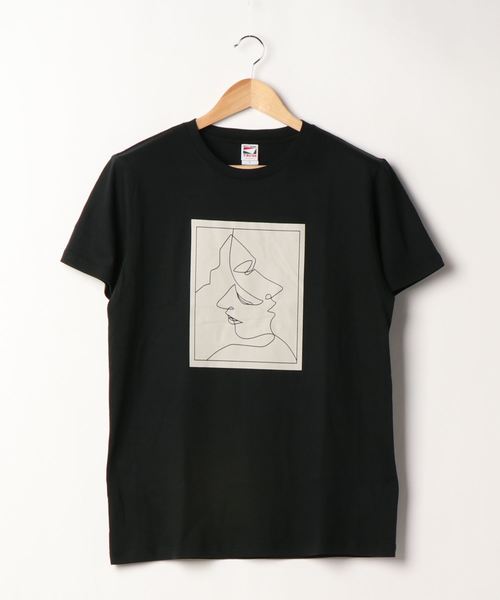 SpRay(スプレイ)の「FACEプリント Tシャツ(Tシャツ/カットソー・レディース・アイボリー/ホワイト/ブラック・LARGE)」の17枚目の写真