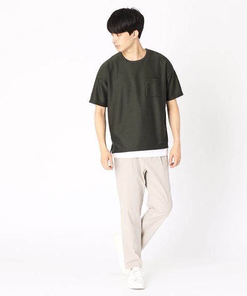 COMME CA ISM(コムサイズム)の「【セットアイテム】Tシャツ × タンクトップ(Tシャツ/カットソー・メンズ・ネイビー/ブラウン/カーキ・MEDIUM/LARGE/X-LARGE)」の9枚目の写真