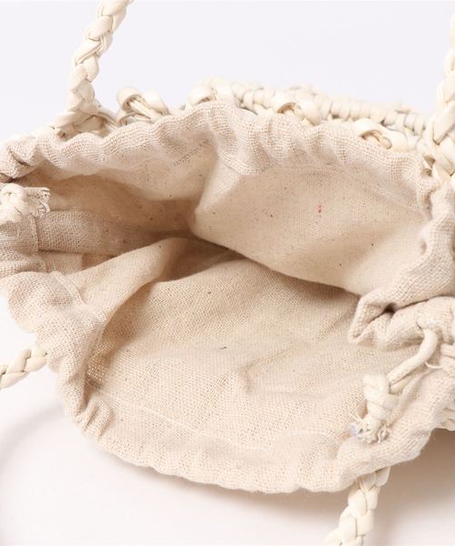 flower（フラワー）の「フラワーメッシュバッグ（トートバッグ・レディース・ホワイト/ブルー・FREE）」の5枚目の写真