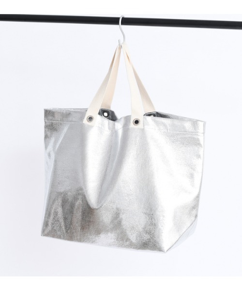 DouDou（ドゥドゥ）の「メタルトートBAG（トートバッグ・レディース・シルバー/ブロンズ/オフホワイト/ピンク・FREE）」の9枚目の写真