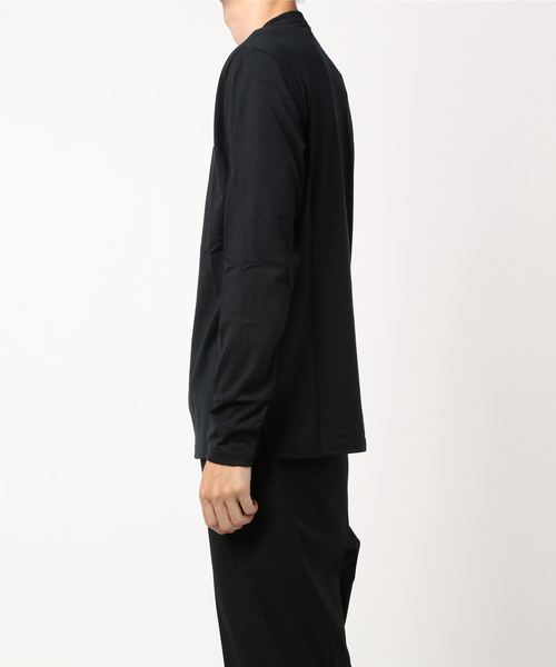 SY32 by SWEET YEARS（エスワイサーティトゥバイスィートイヤーズ）の「/SY32 by SWEET YEARS/ARM LOGO L/S TEE（Tシャツ/カットソー・レディース・ブラック×ブラック/ブラック×ホワイト/ホワイト・X-LARGE/XX-LARGE/LARGE/SMALL/MEDIUM）」の8枚目の写真