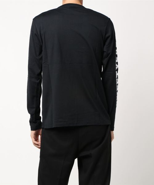 SY32 by SWEET YEARS（エスワイサーティトゥバイスィートイヤーズ）の「/SY32 by SWEET YEARS/ARM LOGO L/S TEE（Tシャツ/カットソー・レディース・ブラック×ブラック/ブラック×ホワイト/ホワイト・X-LARGE/XX-LARGE/LARGE/SMALL/MEDIUM）」の9枚目の写真