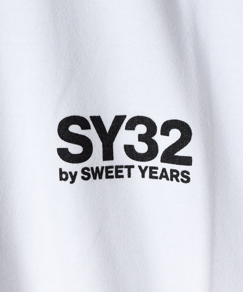 SY32 by SWEET YEARS（エスワイサーティトゥバイスィートイヤーズ）の「/SY32 by SWEET YEARS/ARM LOGO L/S TEE（Tシャツ/カットソー・レディース・ブラック×ブラック/ブラック×ホワイト/ホワイト・X-LARGE/XX-LARGE/LARGE/SMALL/MEDIUM）」の13枚目の写真