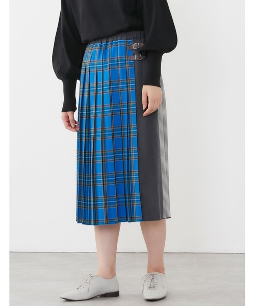POU DOU DOU（プードゥドゥ）の「キルト風プリーツスカート（スカート・レディース・ブラック/ブルー/オレンジ系その他・3）」の17枚目の写真