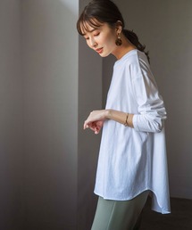 裾ラウンド長袖Ｔシャツ