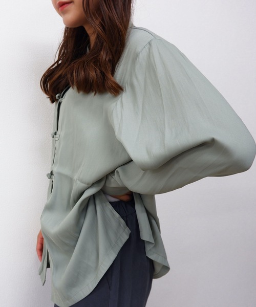 sakishimatokyo（サキシマトーキョー）の「【ZOZO限定】サキシマamp「チャイナデザインブラウス」（シャツ/ブラウス・レディース・ホワイト/ブラック/ダークグリーン/ベージュ・FREE）」の16枚目の写真